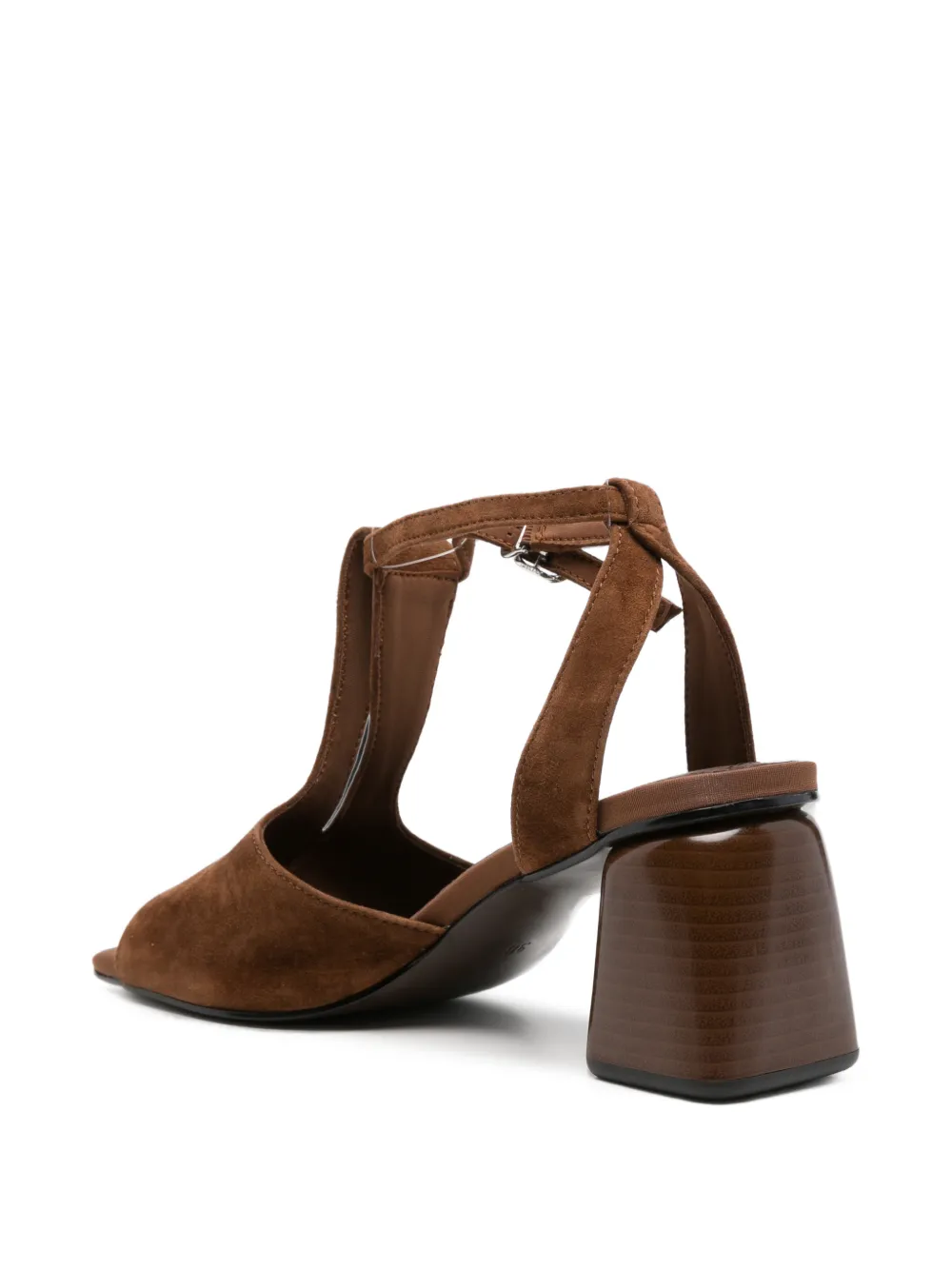 SERGIO MORETTI FIRENZE suede T-bar sandals Bruin
