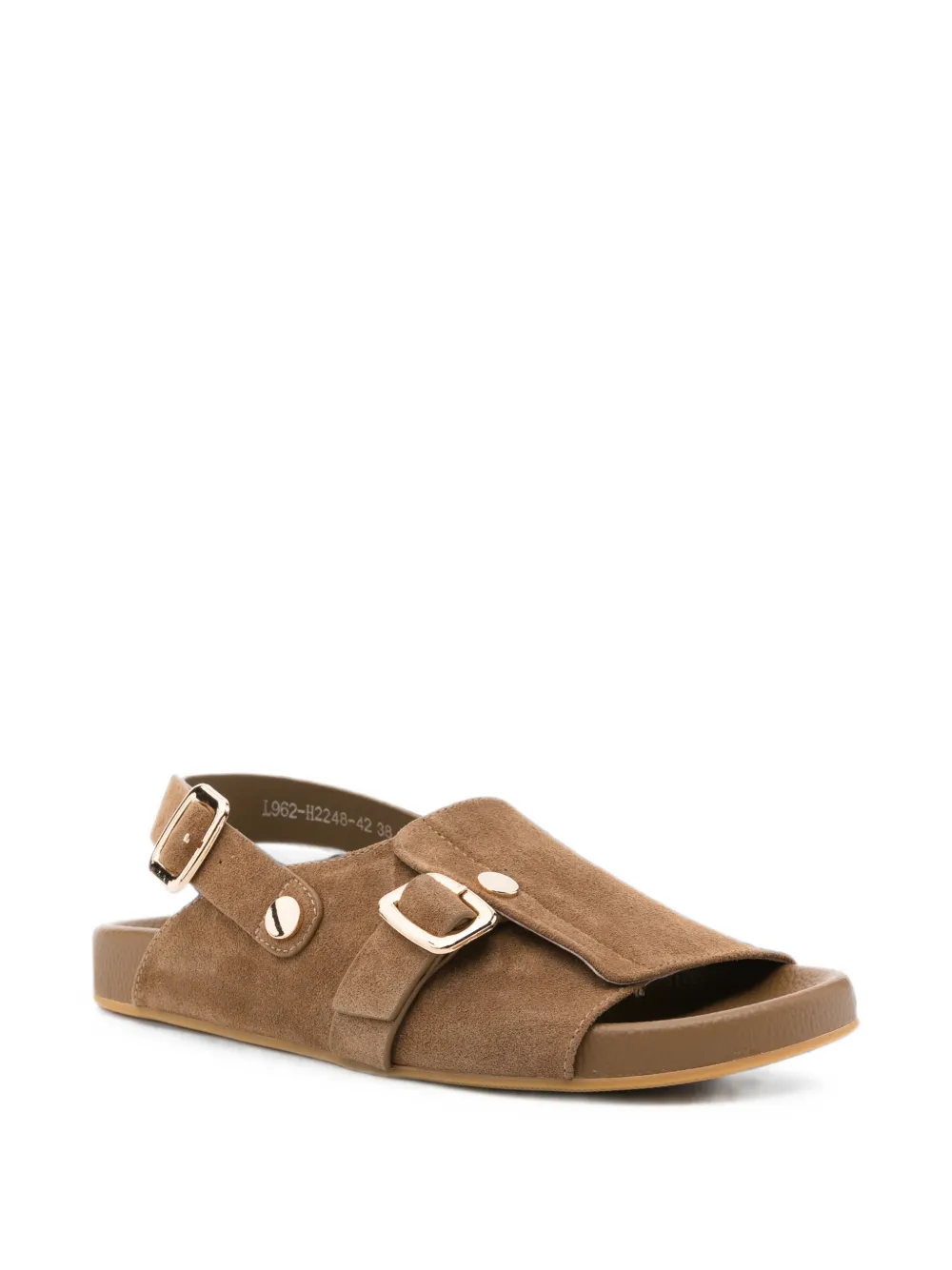 SERGIO MORETTI FIRENZE buckle-fastening slingback sandals Bruin