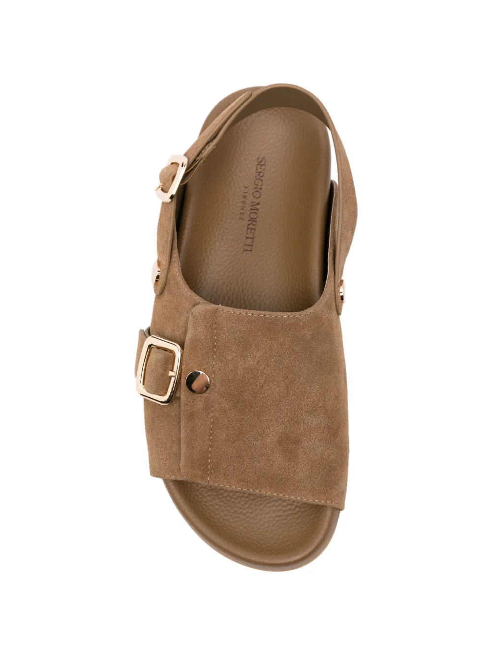 SERGIO MORETTI FIRENZE buckle-fastening slingback sandals Bruin