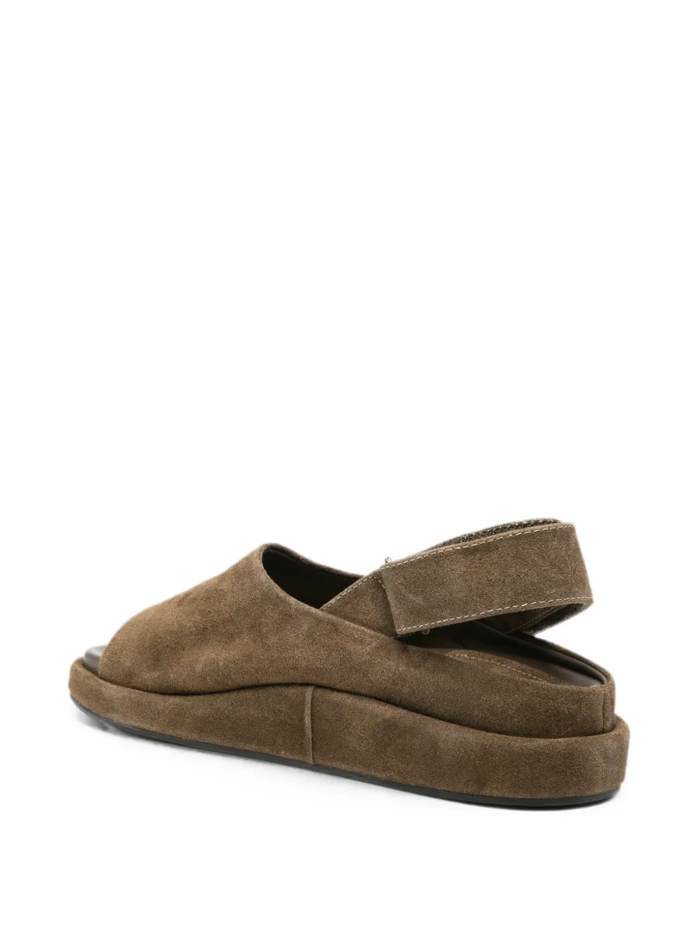 SERGIO MORETTI FIRENZE suede slingback sandals Bruin
