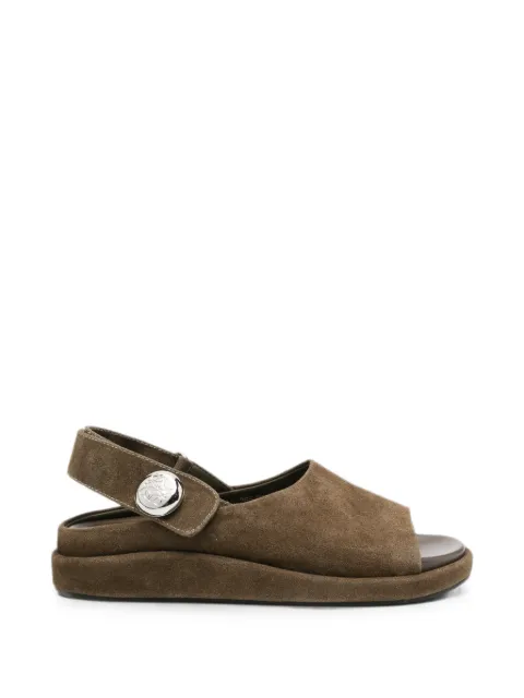 SERGIO MORETTI FIRENZE suede slingback sandals
