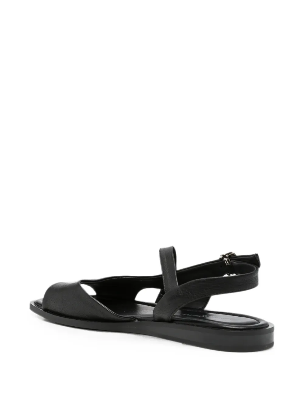 SERGIO MORETTI FIRENZE buckle-fastening slingback sandals Zwart