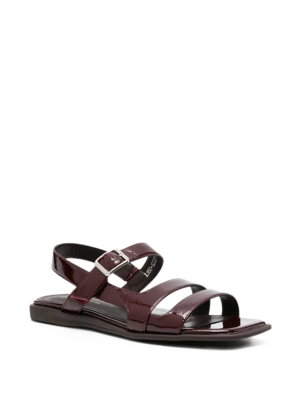 SERGIO MORETTI FIRENZE patent buckle-fastening sandals Rood