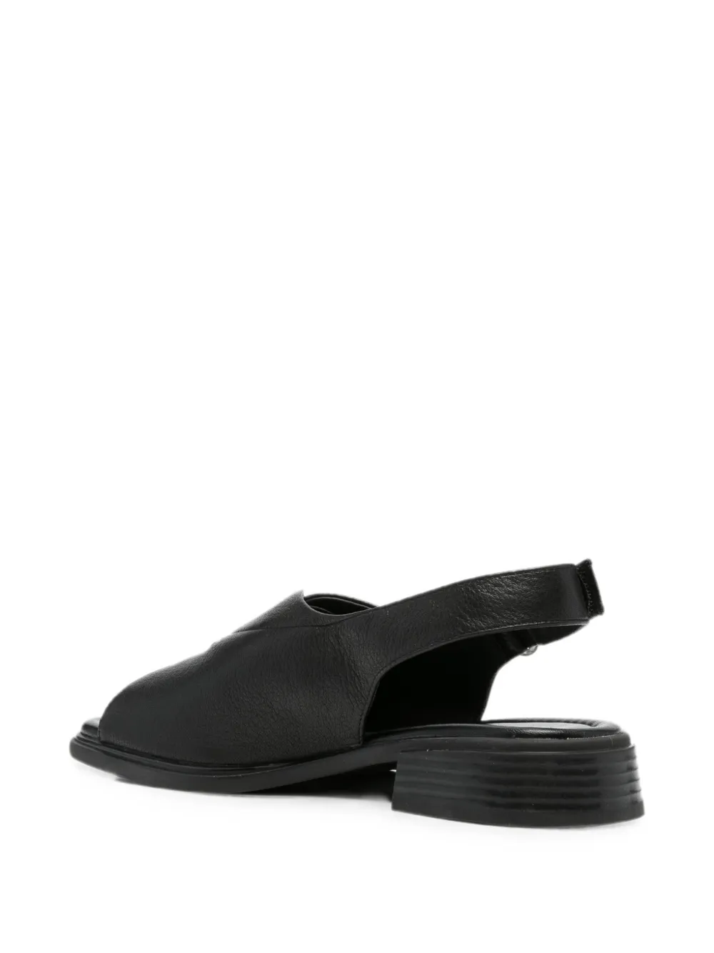 SERGIO MORETTI FIRENZE touch-strap slingback sandals Zwart