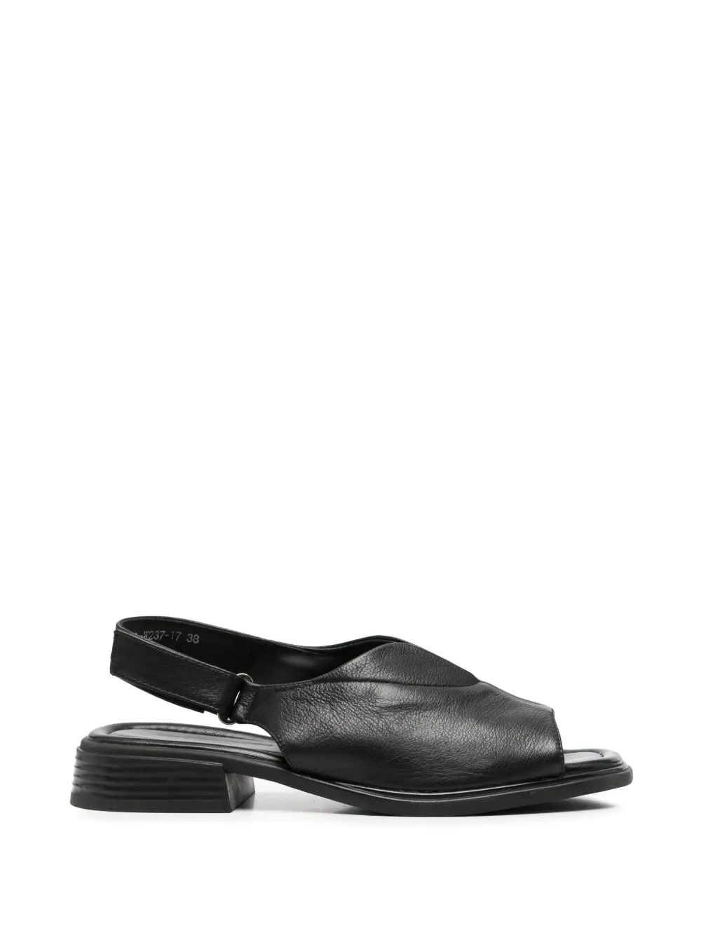 SERGIO MORETTI FIRENZE touch-strap slingback sandals - Nero