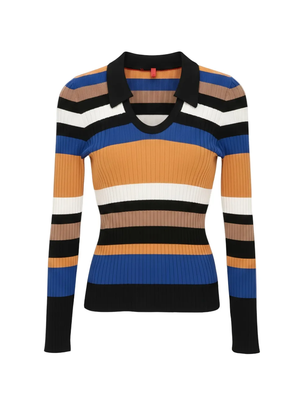 Isaia striped ribbed sweater - Blau