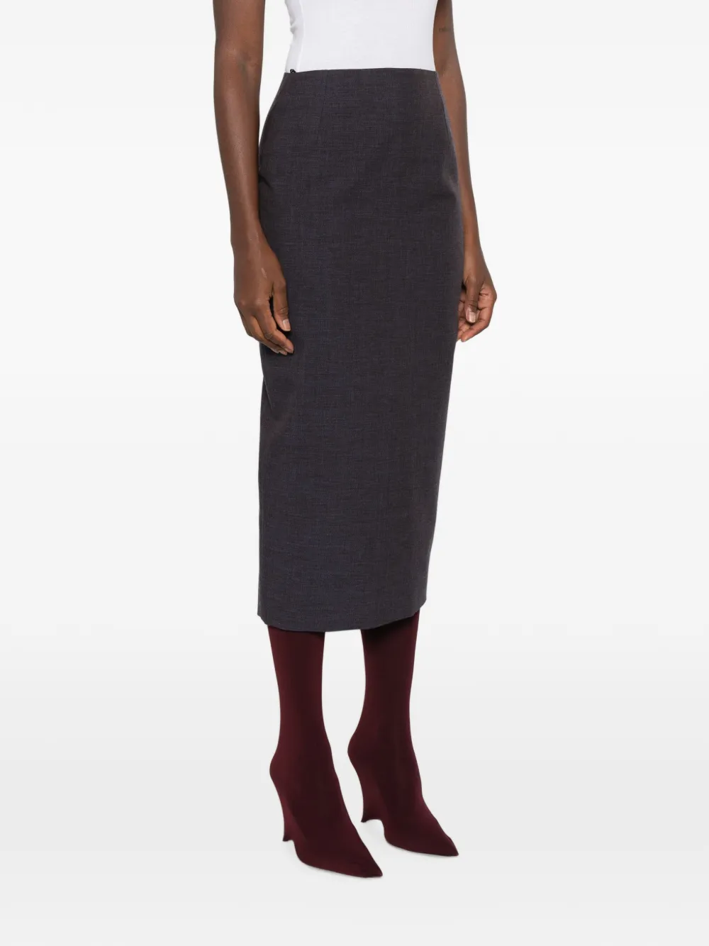 Mugler Pencil Skirt in Blue, view 3