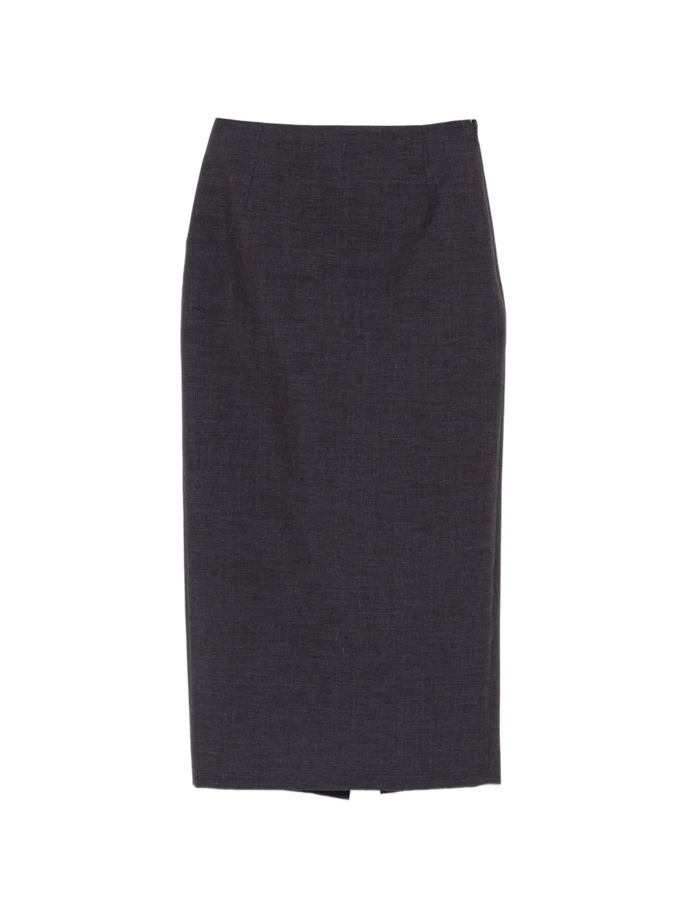 Mugler Rear-slit Midi Skirt In Animal Print