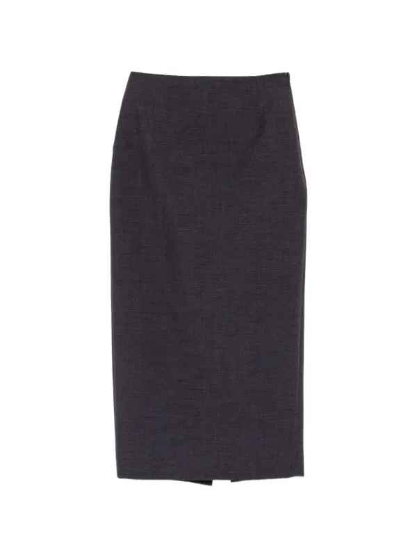 Mugler Pencil Skirt in Blue