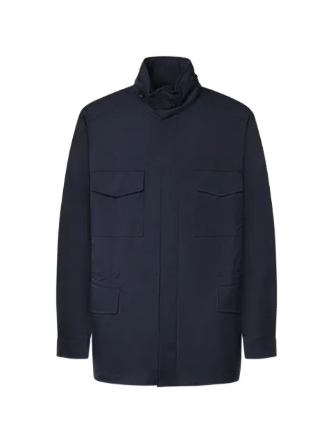 Loro Piana high-neck multi-pocket jacket