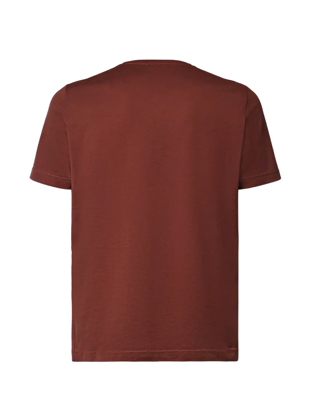 Loro Piana Levo T-shirt Silk and Cotton in Brown, view 2