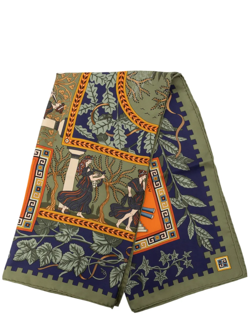 Hermès Pre-Owned 1990-2010 Musique des Dieux Silk Scarf 90 scarves - Grün