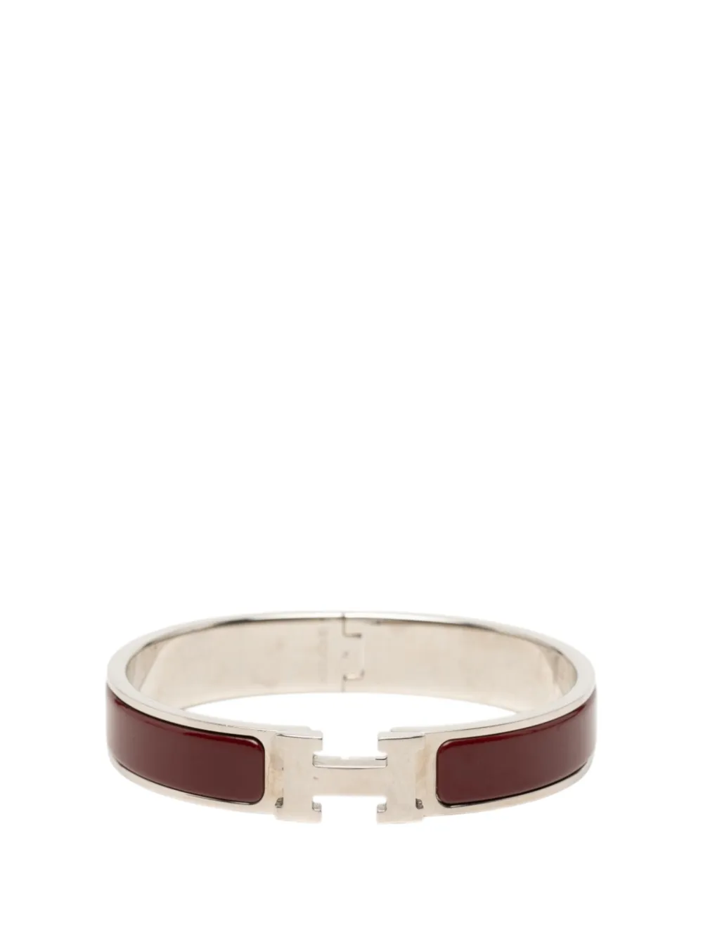 Hermès Pre-Owned 2000-2026 Narrow Enamel Clic H Bracelet PM costume bracelet - Rosso