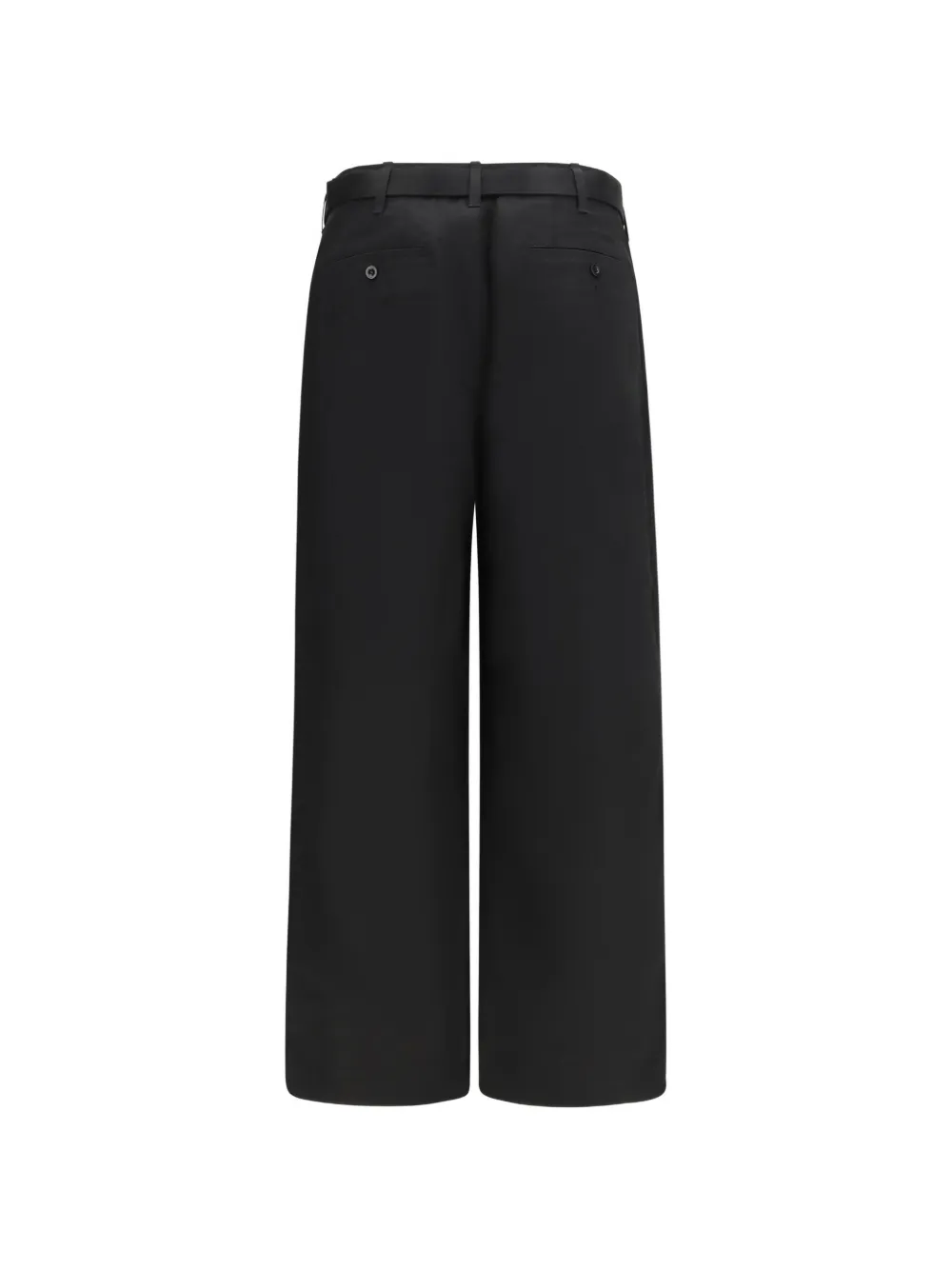sacai Plooibroek met ceintuur Zwart
