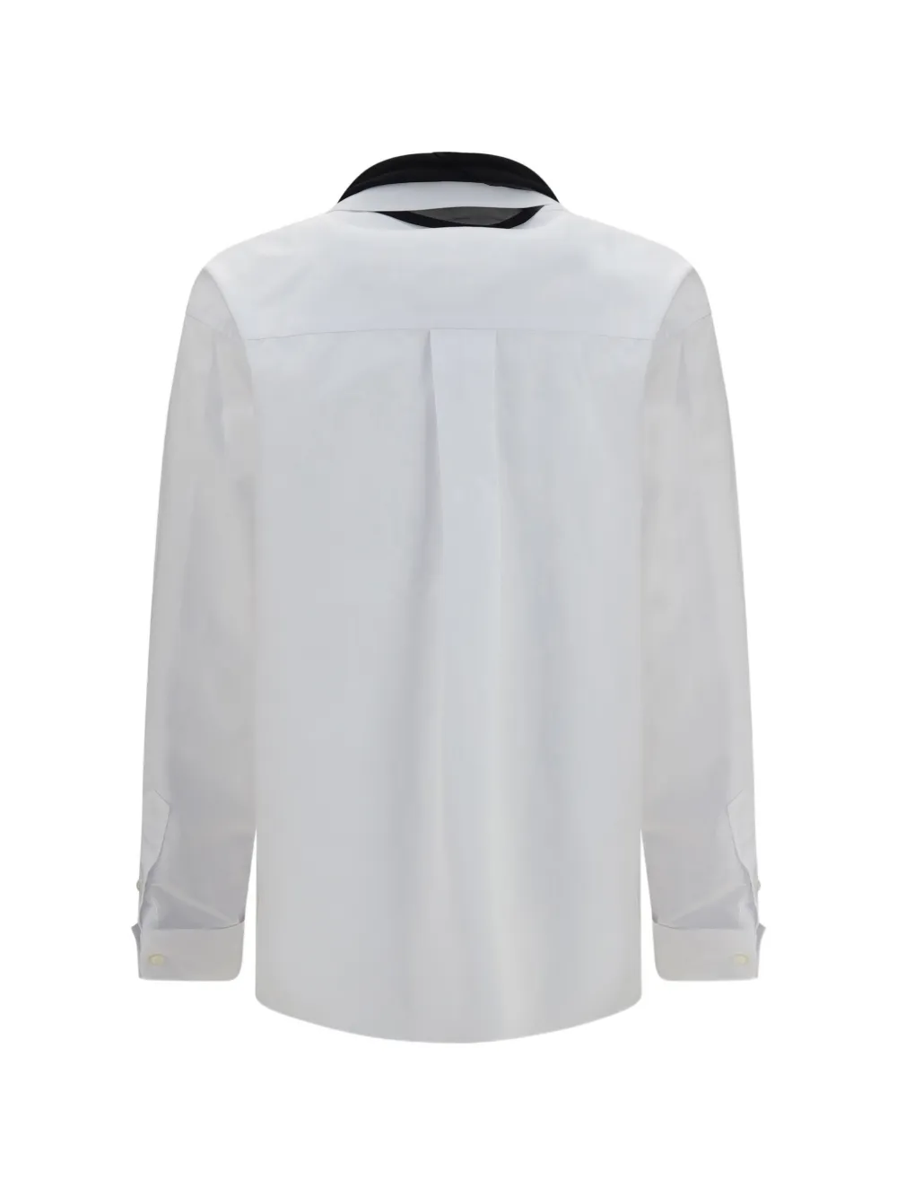 sacai Popeline blouse met sjaal Wit
