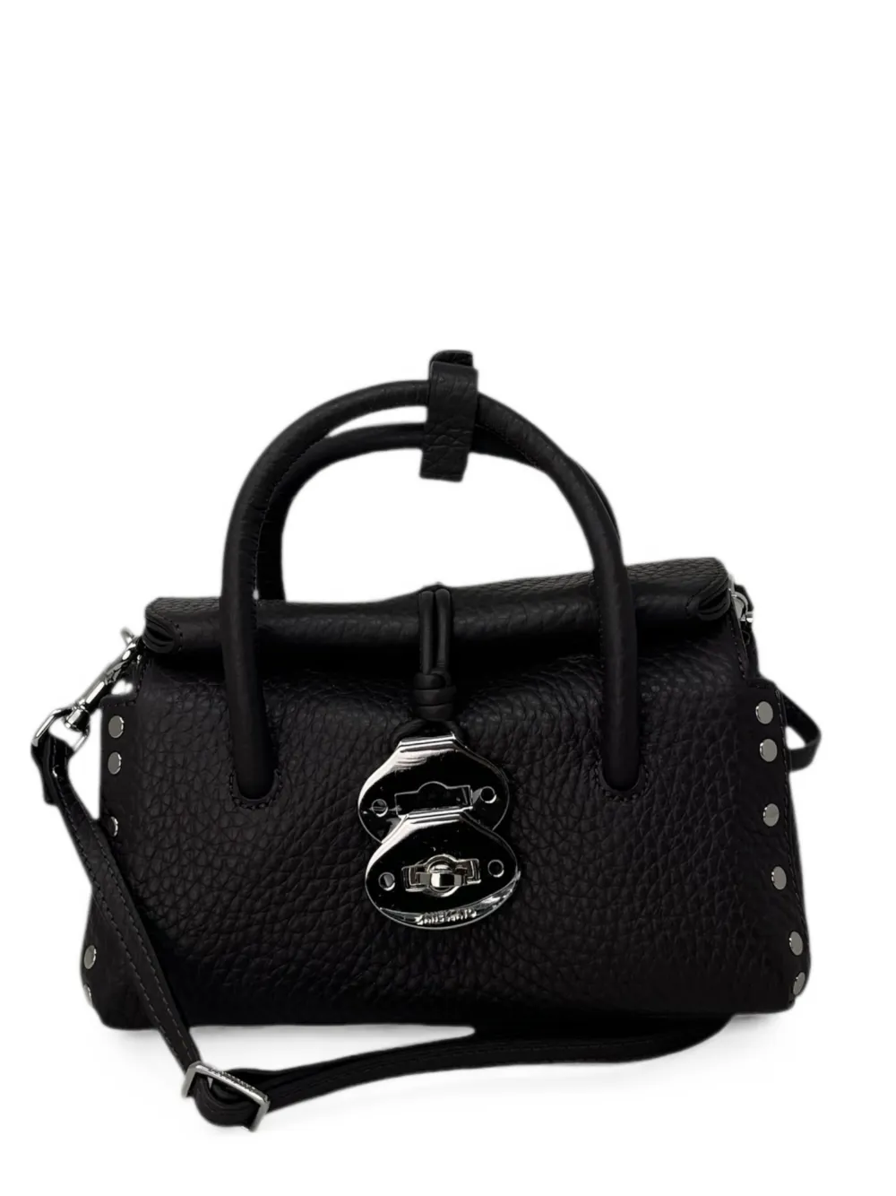 Zanellato Dotta Centauro studded leather tote bag - Nero
