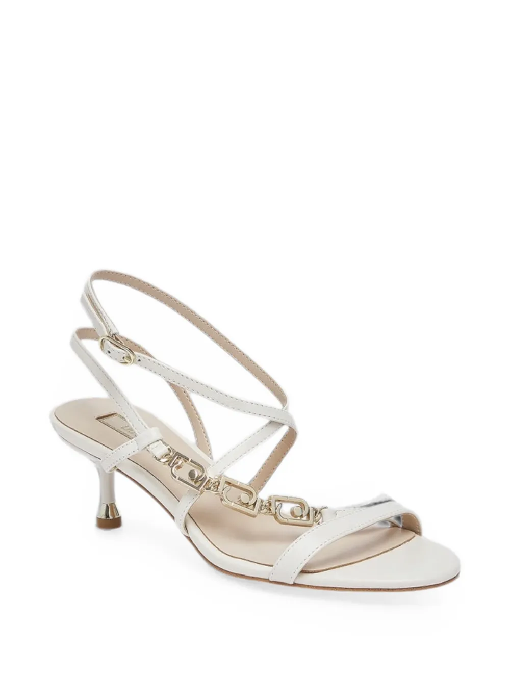 LIU JO logo-link strappy sandals Wit