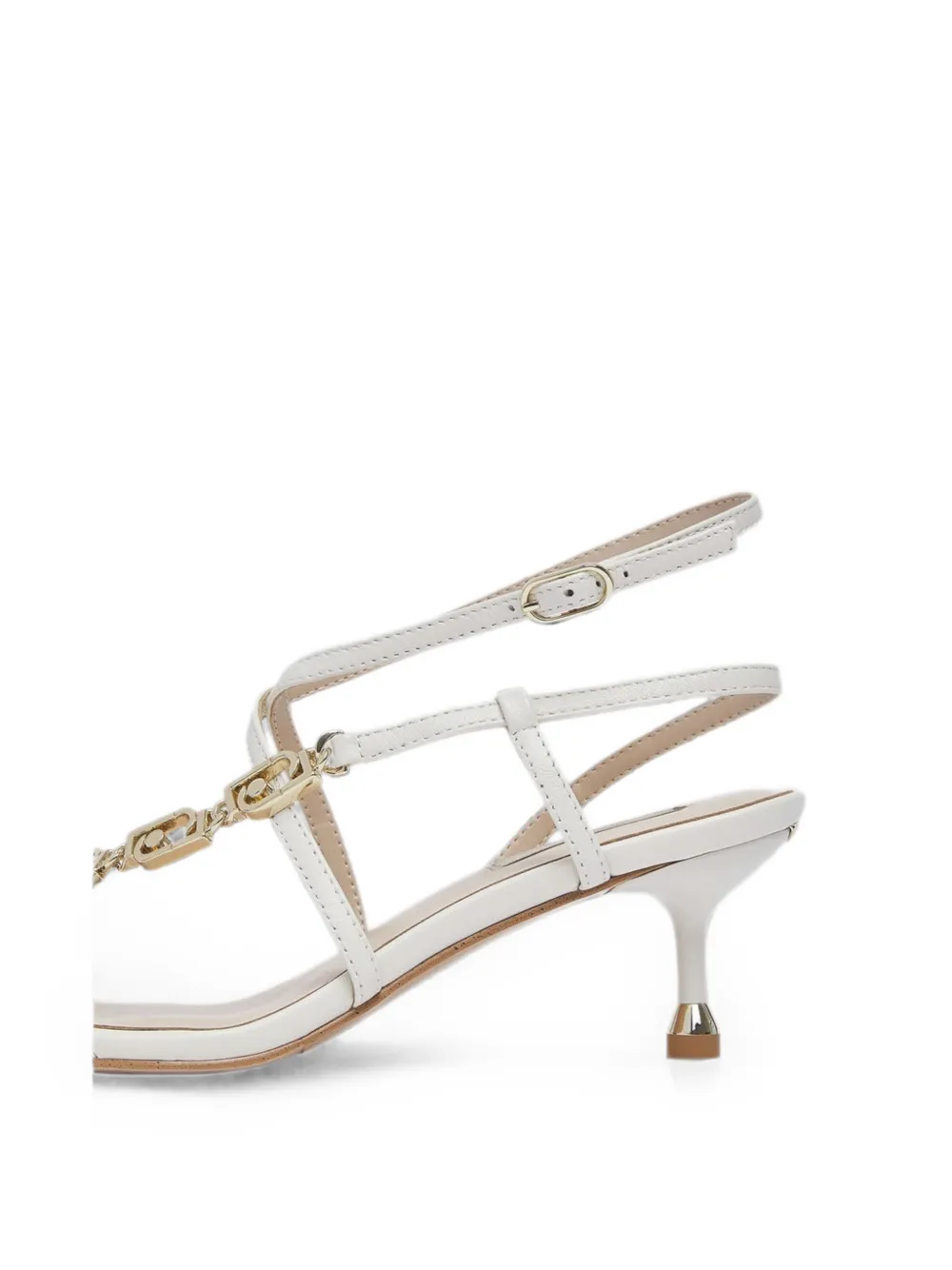 LIU JO logo-link strappy sandals Wit