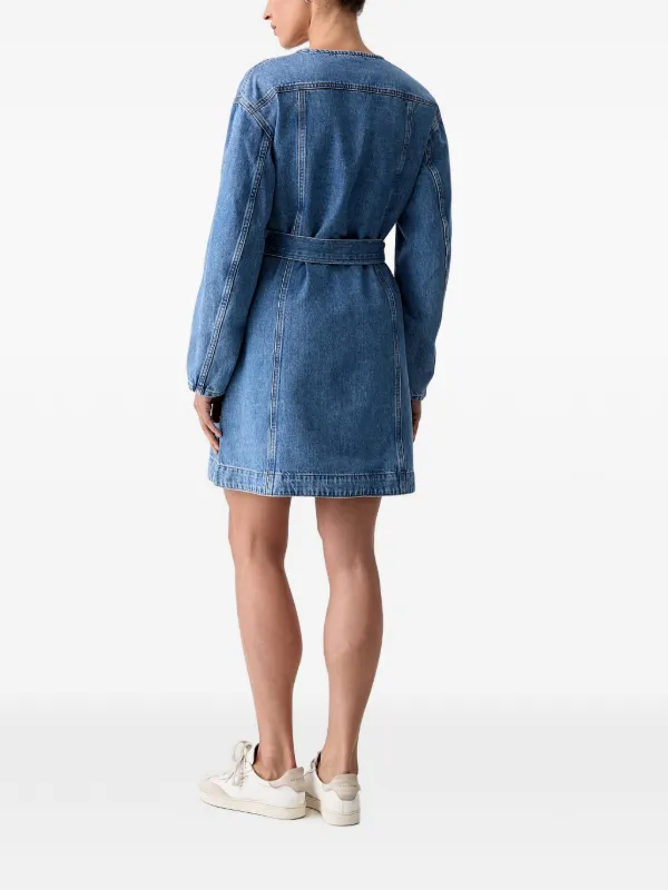 luisa belted denim mini dress Marc O'Polo | Blue The Daniri Beaded and Color:Red (short-sleeved) Anthony's Resort Wear Denim Mini DressCollarLong SleevePocketsBeltedButton Zalora