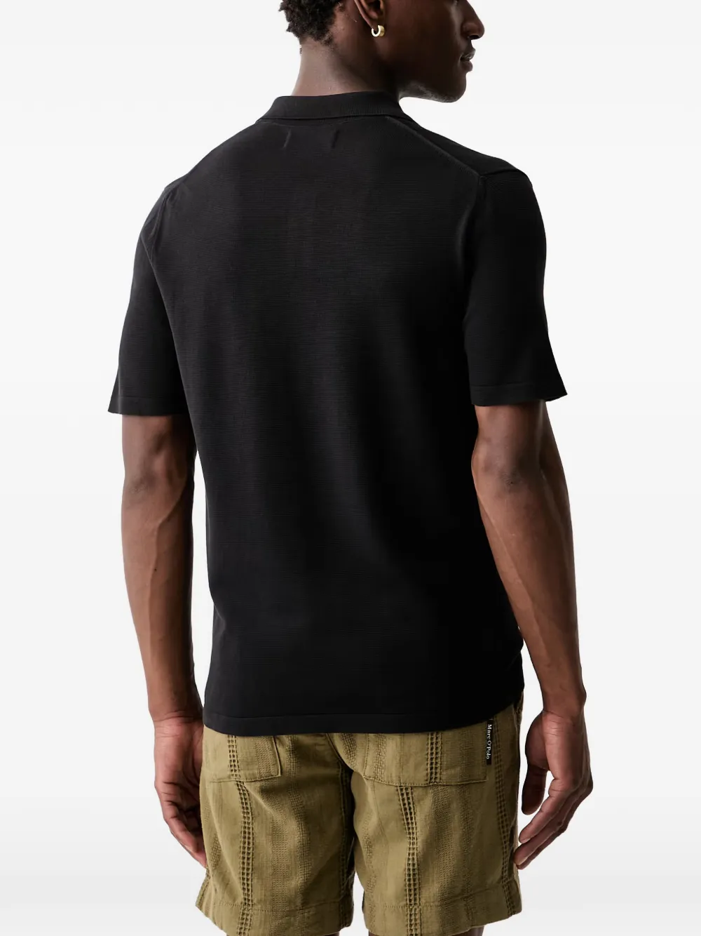 Marc O'Polo Poloshirt met korte mouwen Zwart