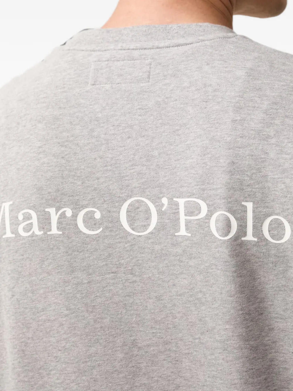 Marc O'Polo Sweater met logoprint Grijs