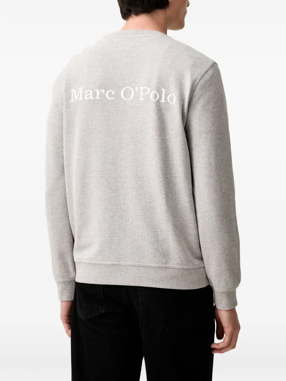 Marc O'Polo Sweater met logoprint Grijs