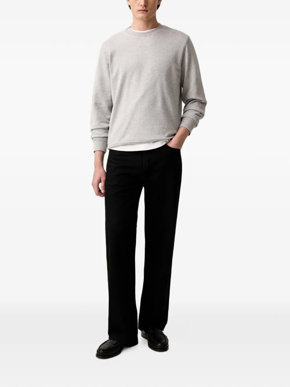 Marc O'Polo Sweater met logoprint Grijs