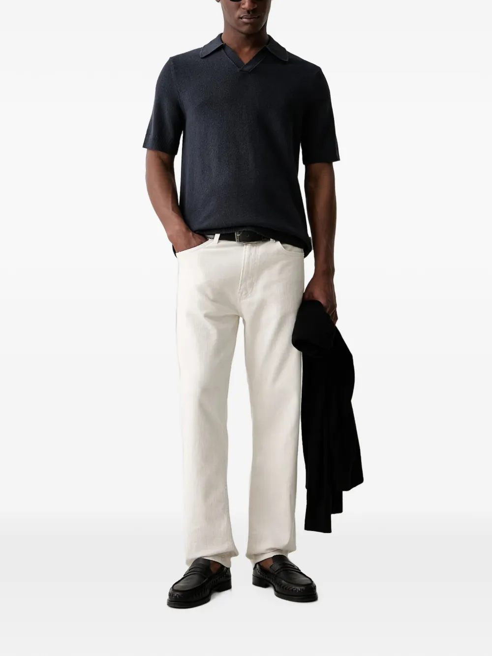 Marc O'Polo T-shirt met polokraag Blauw