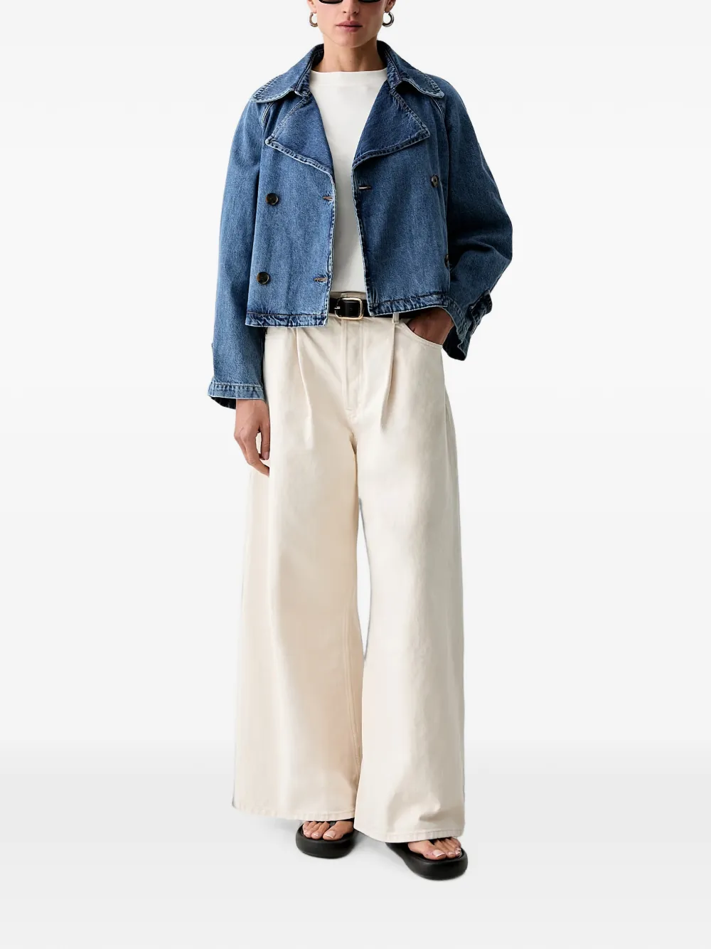 Marc O'Polo Jack met dubbele rij knopen Blauw