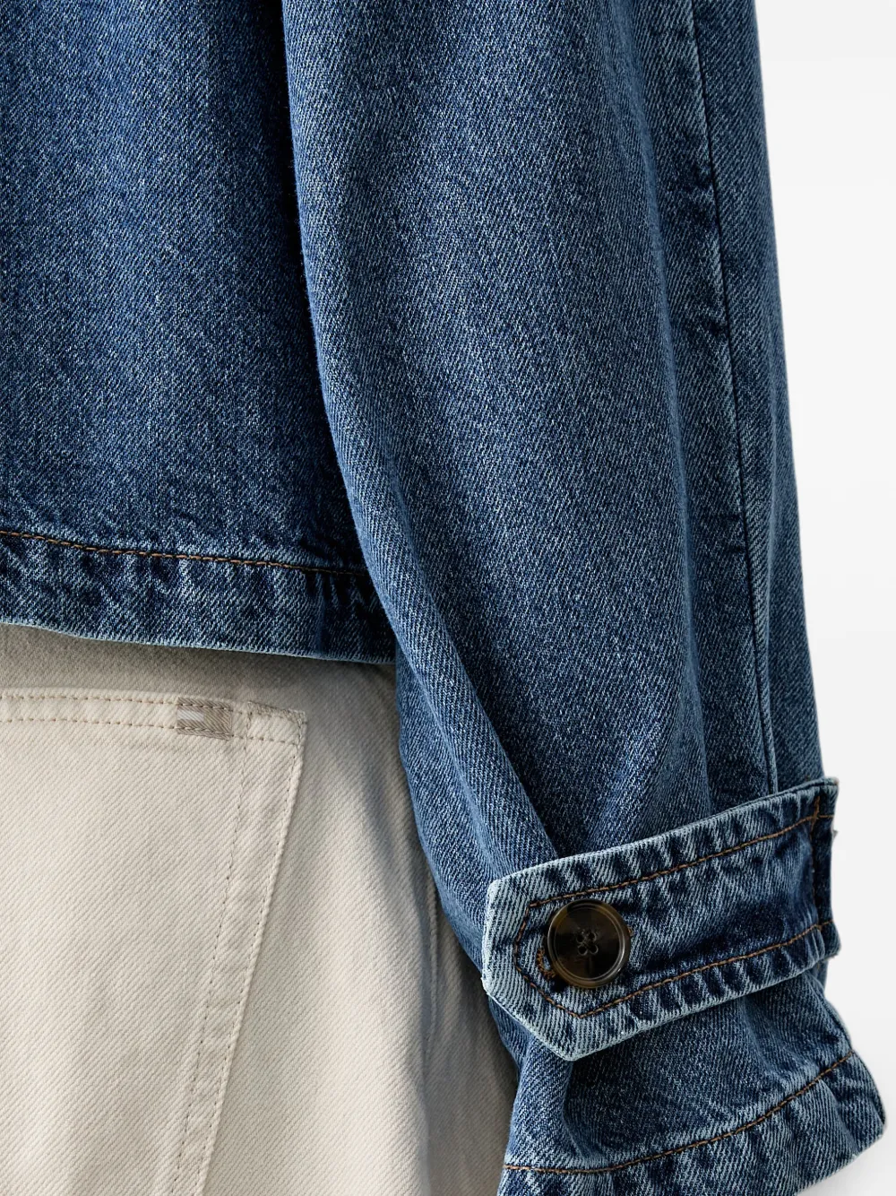 Marc O'Polo Jack met dubbele rij knopen Blauw