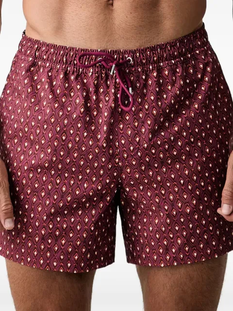 Marc O'Polo geometric-print drawstring swim shorts