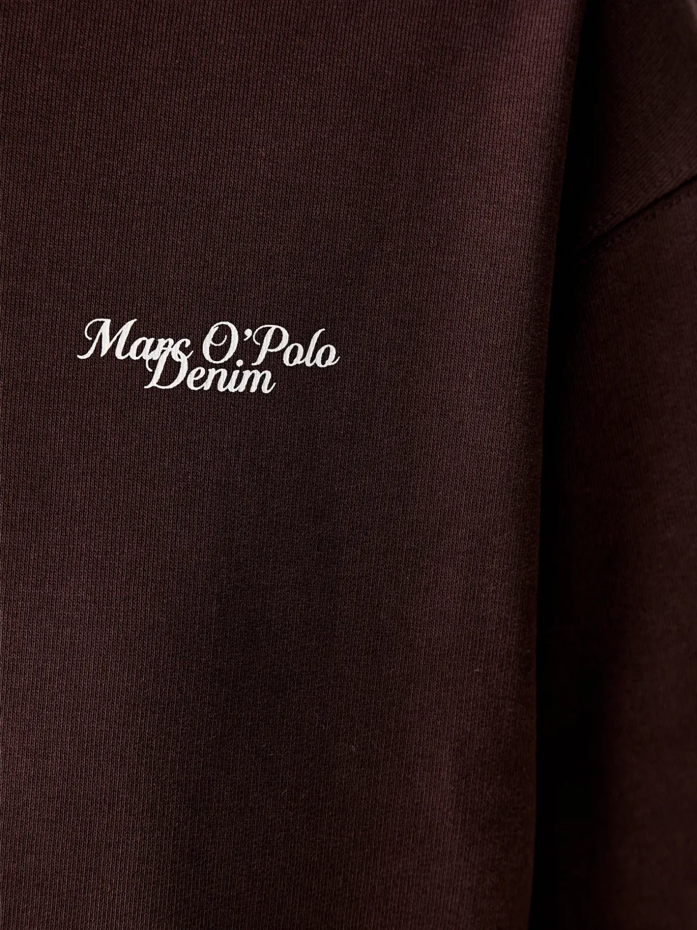 Marc O'Polo Sweater met grafische print Bruin