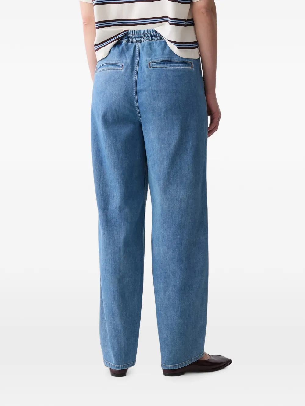 Marc O'Polo Jeans met trekkoordtaille Blauw