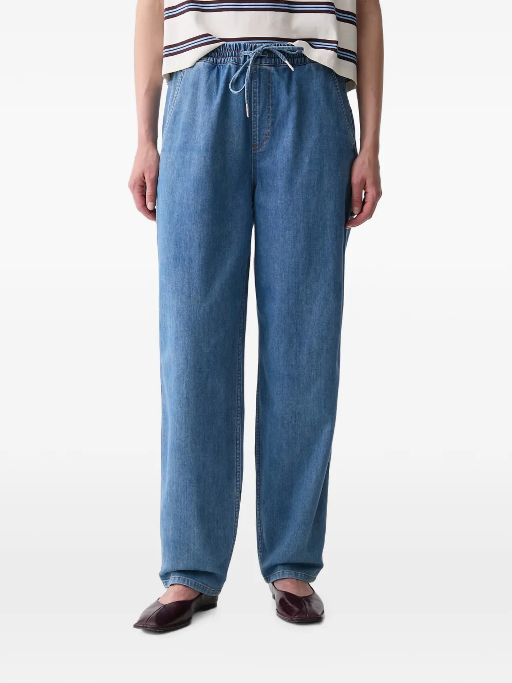 Marc O'Polo drawstring-waist jeans - Blau