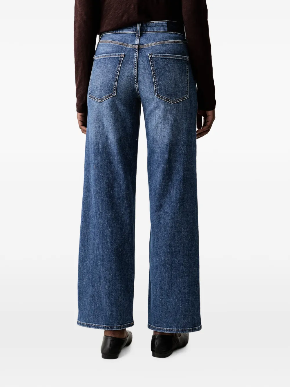 Marc O'Polo Tomke jeans met wijde pijpen Blauw