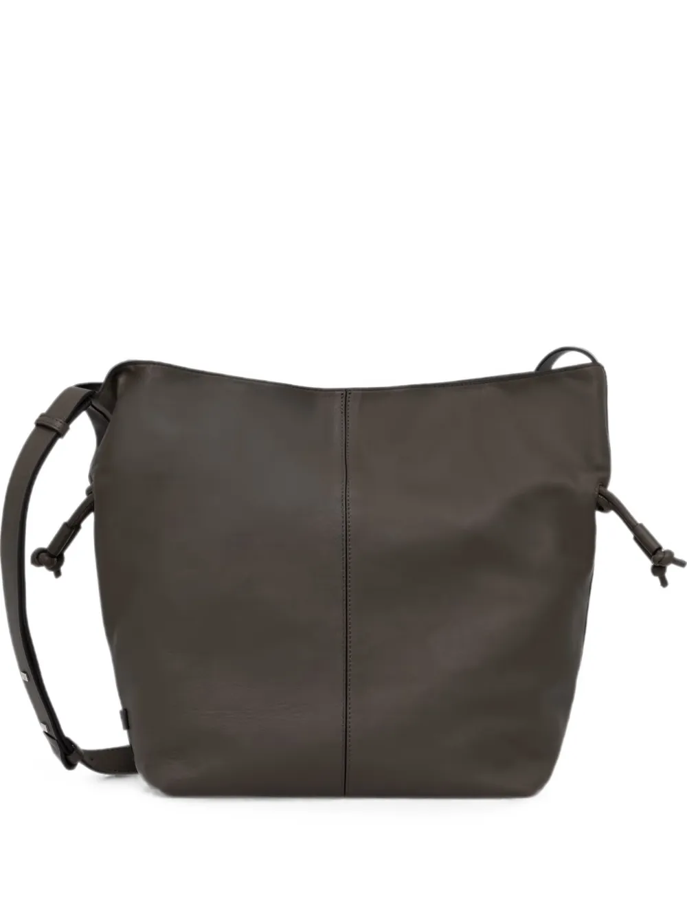 Marc O'Polo Sienna drawstring leather shoulder bag - Verde