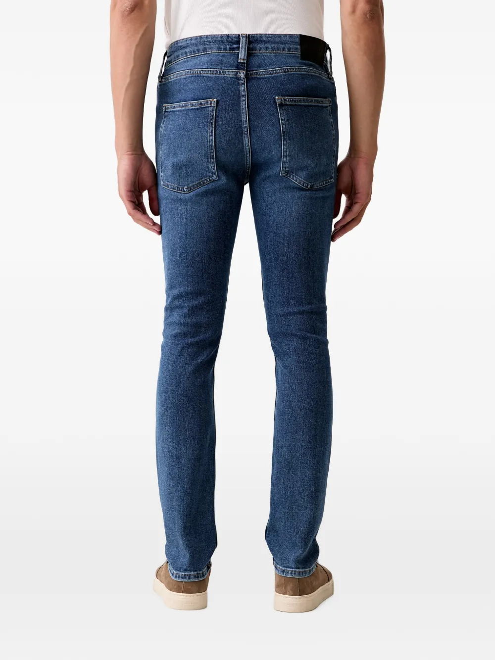 Marc O'Polo Skinny jeans met logopatch Blauw