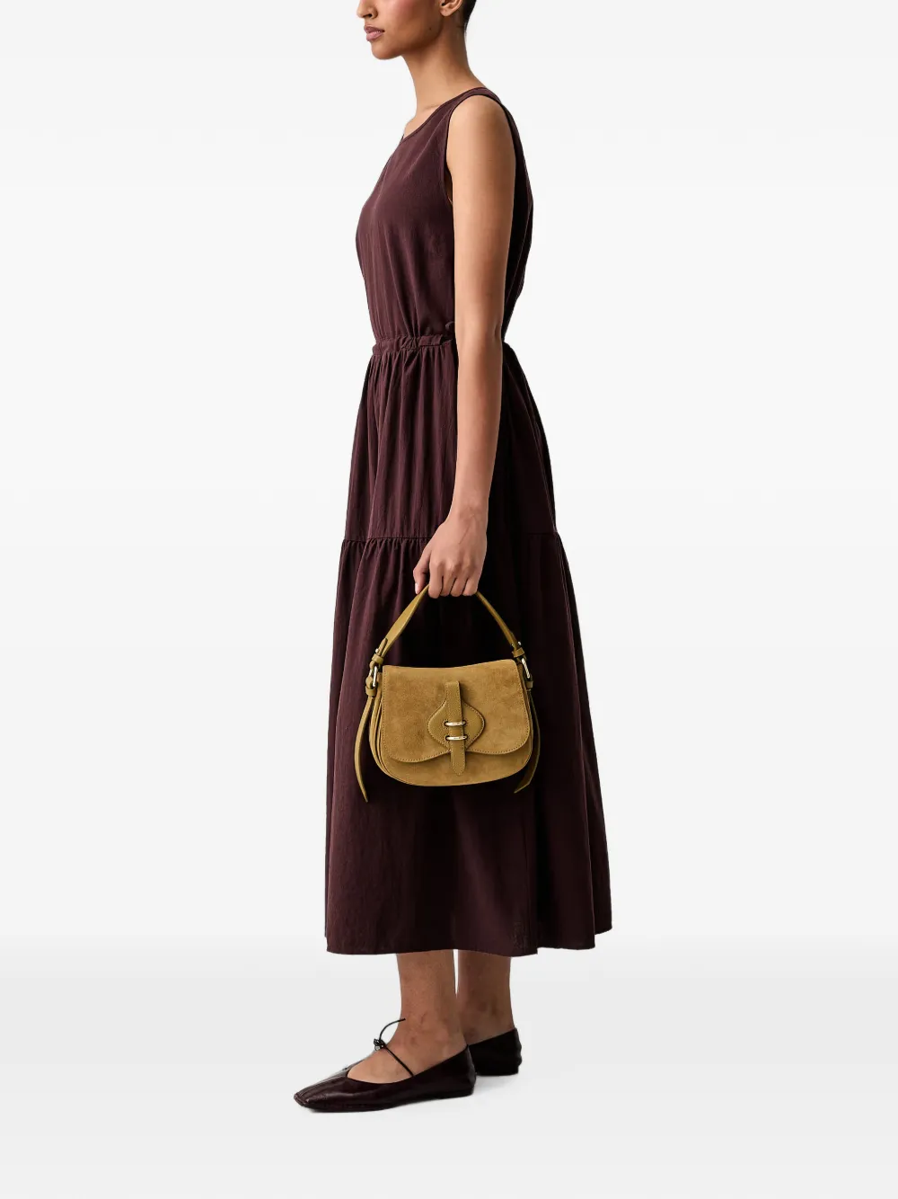 Marc O'Polo Mouwloze maxi-jurk Paars