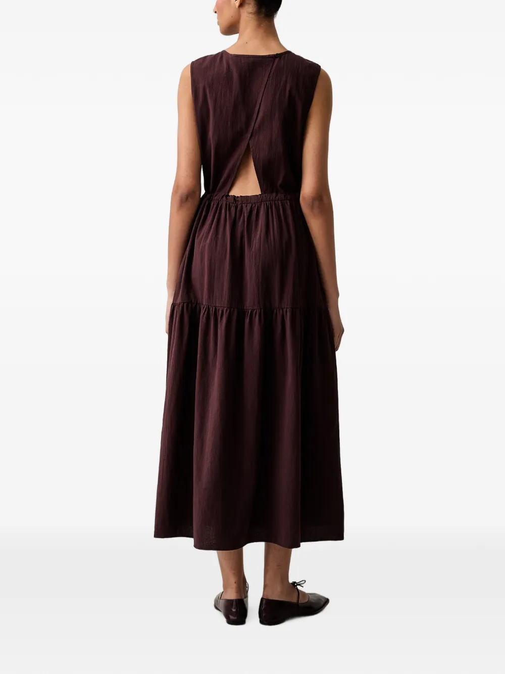 Marc O'Polo Mouwloze maxi-jurk Paars