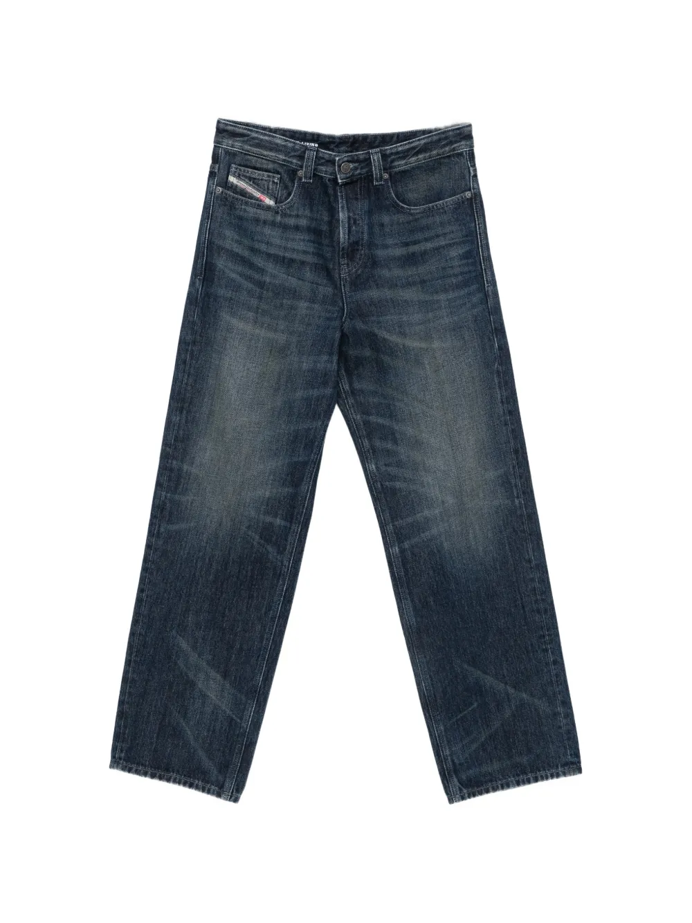 Diesel D-Macro-FSJ faded straight-leg jeans - Blu