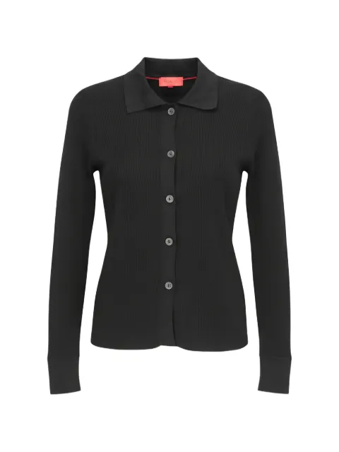 Isaia ribbed-knit long-sleeve shirt