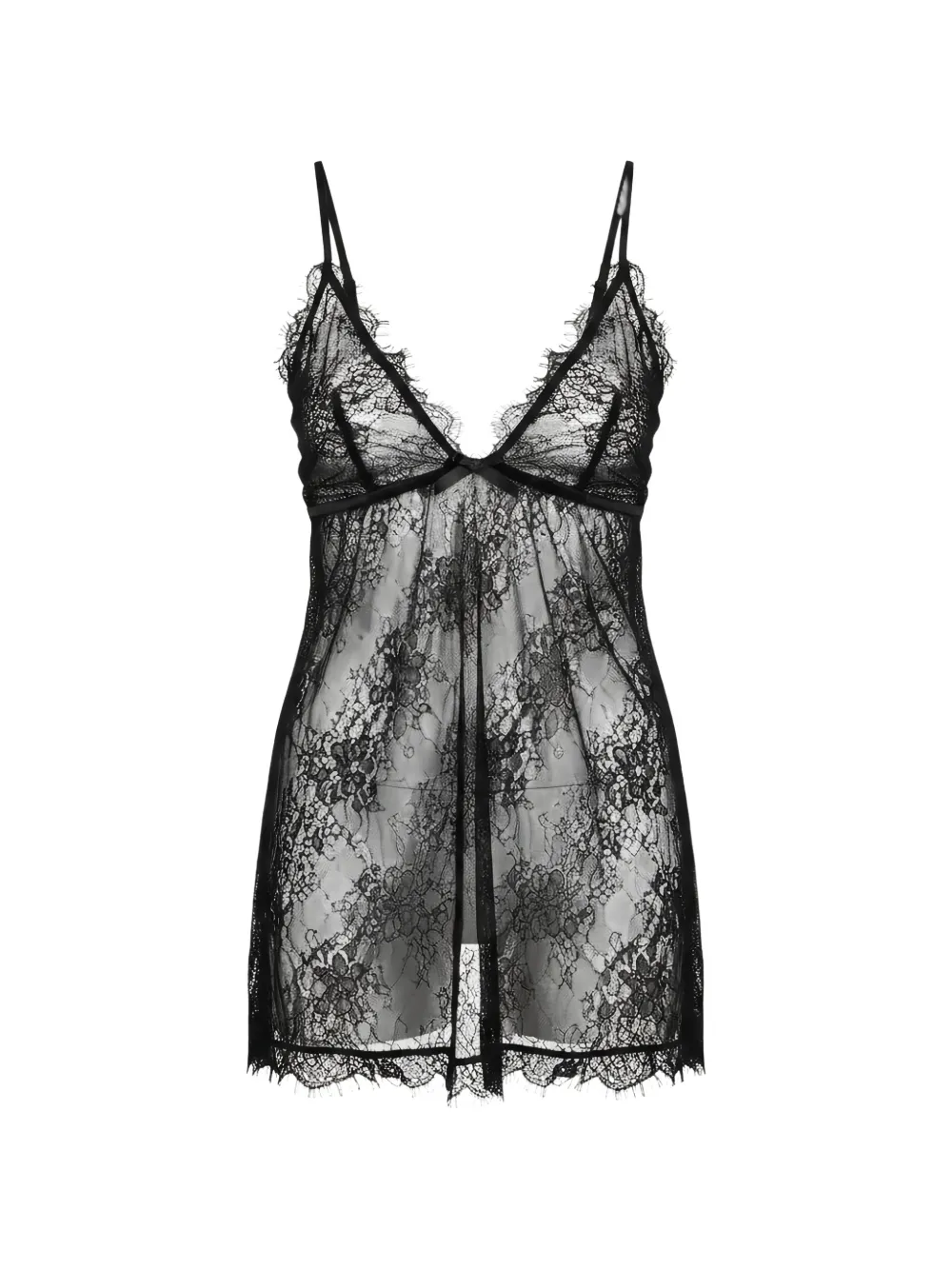 Tom Ford Lace-trim Tank Top In Black