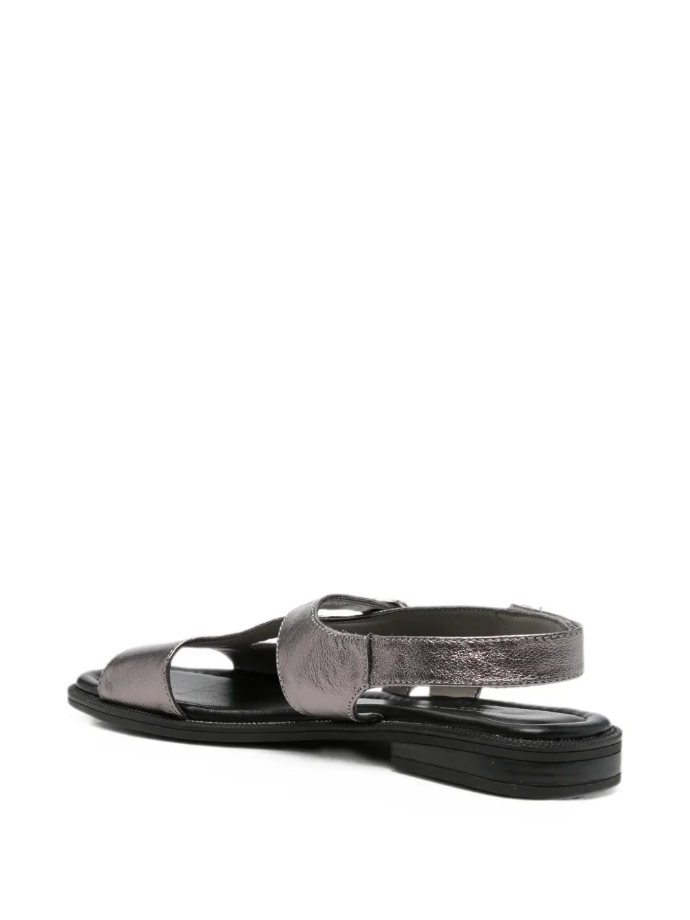 SERGIO MORETTI FIRENZE buckle-fastening slingback sandals Grijs