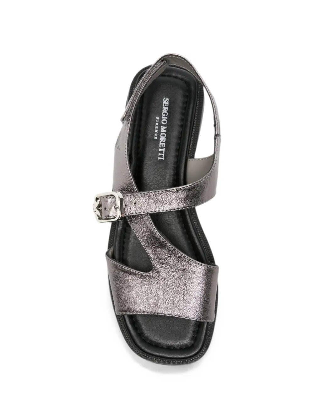SERGIO MORETTI FIRENZE buckle-fastening slingback sandals Grijs