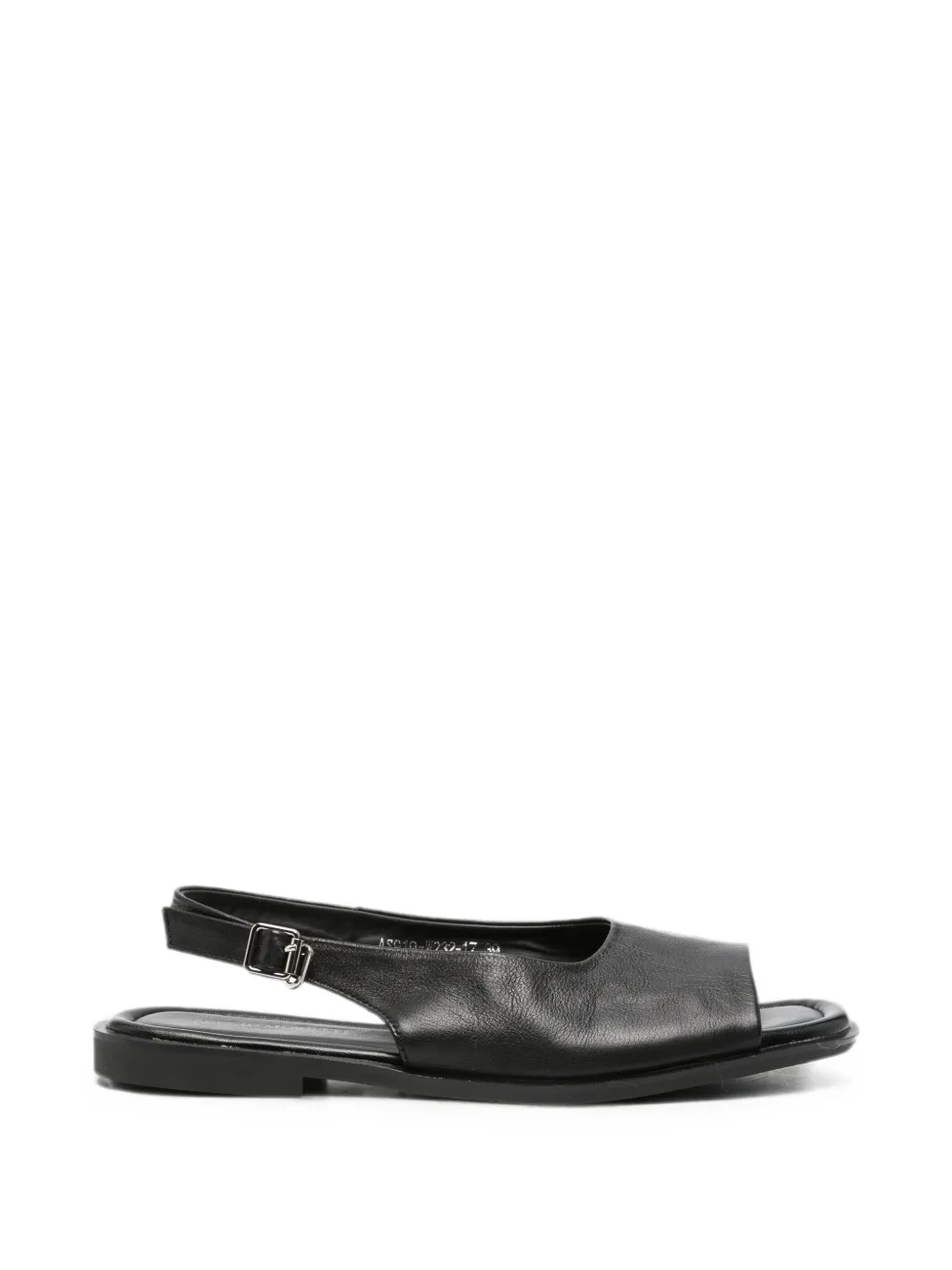 SERGIO MORETTI FIRENZE slingback leather sandals - Nero