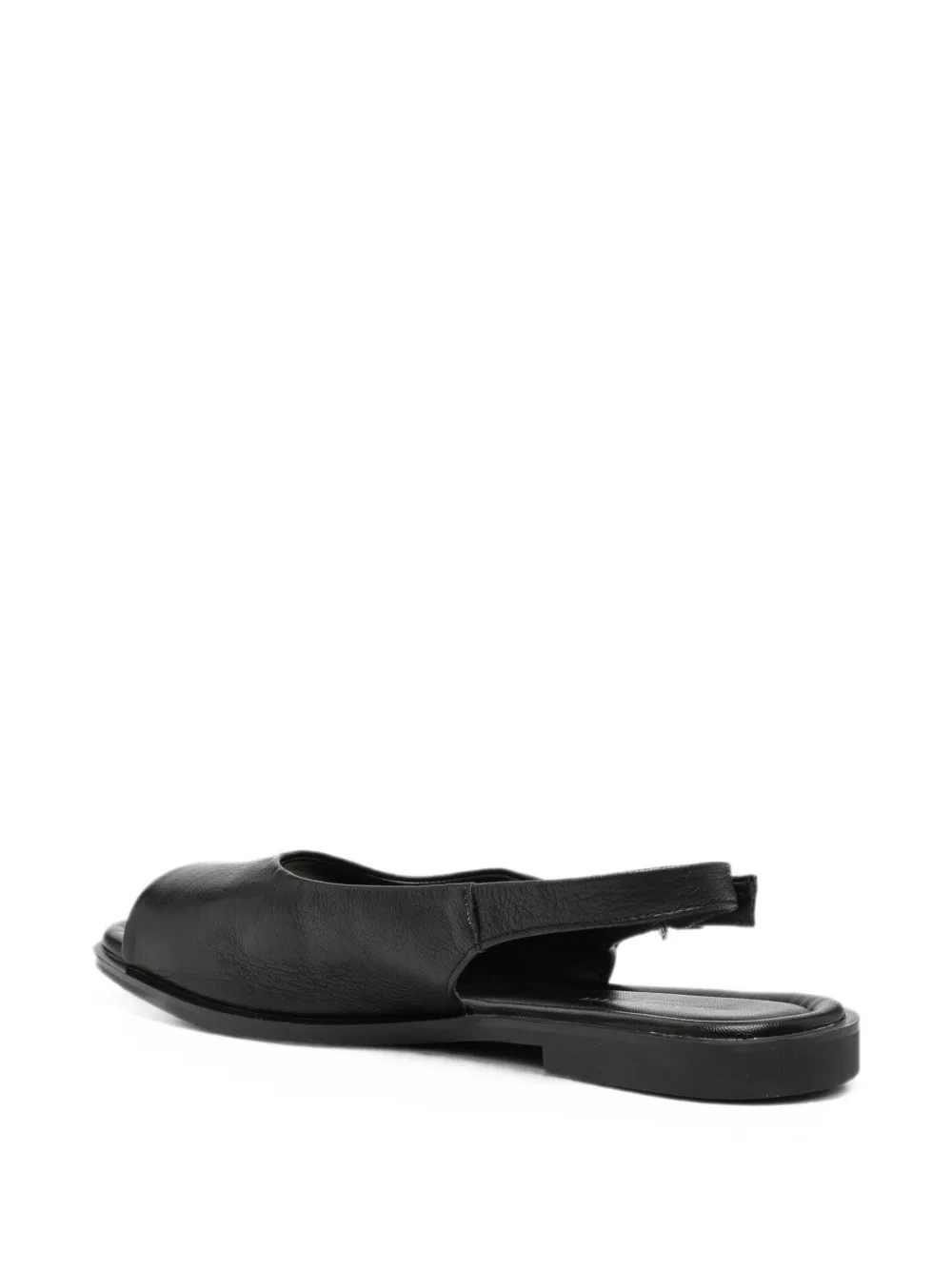 SERGIO MORETTI FIRENZE slingback leather sandals Zwart