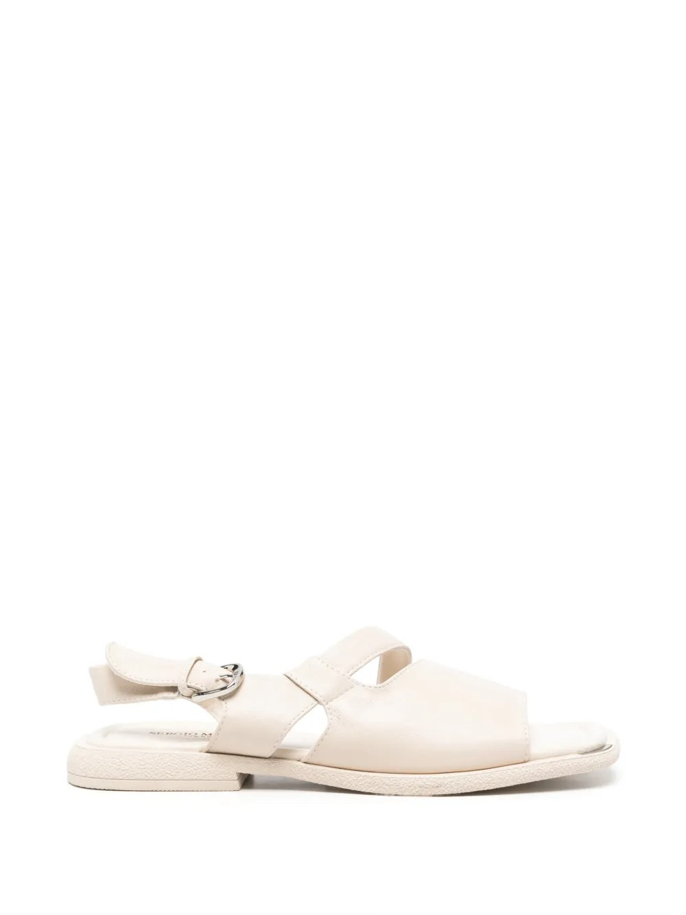 SERGIO MORETTI FIRENZE buckle-fastening leather sandals - Toni neutri