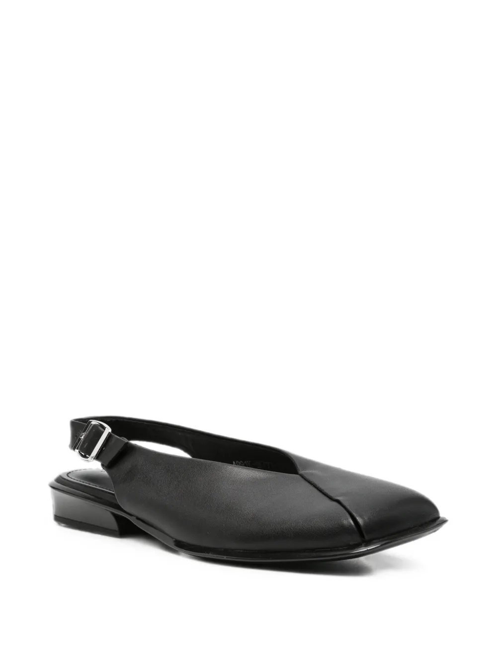 SERGIO MORETTI FIRENZE slingback square-toe pumps Zwart