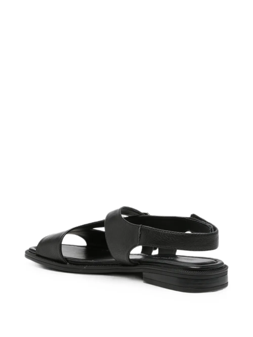 SERGIO MORETTI FIRENZE buckle-fastening slingback sandals Zwart