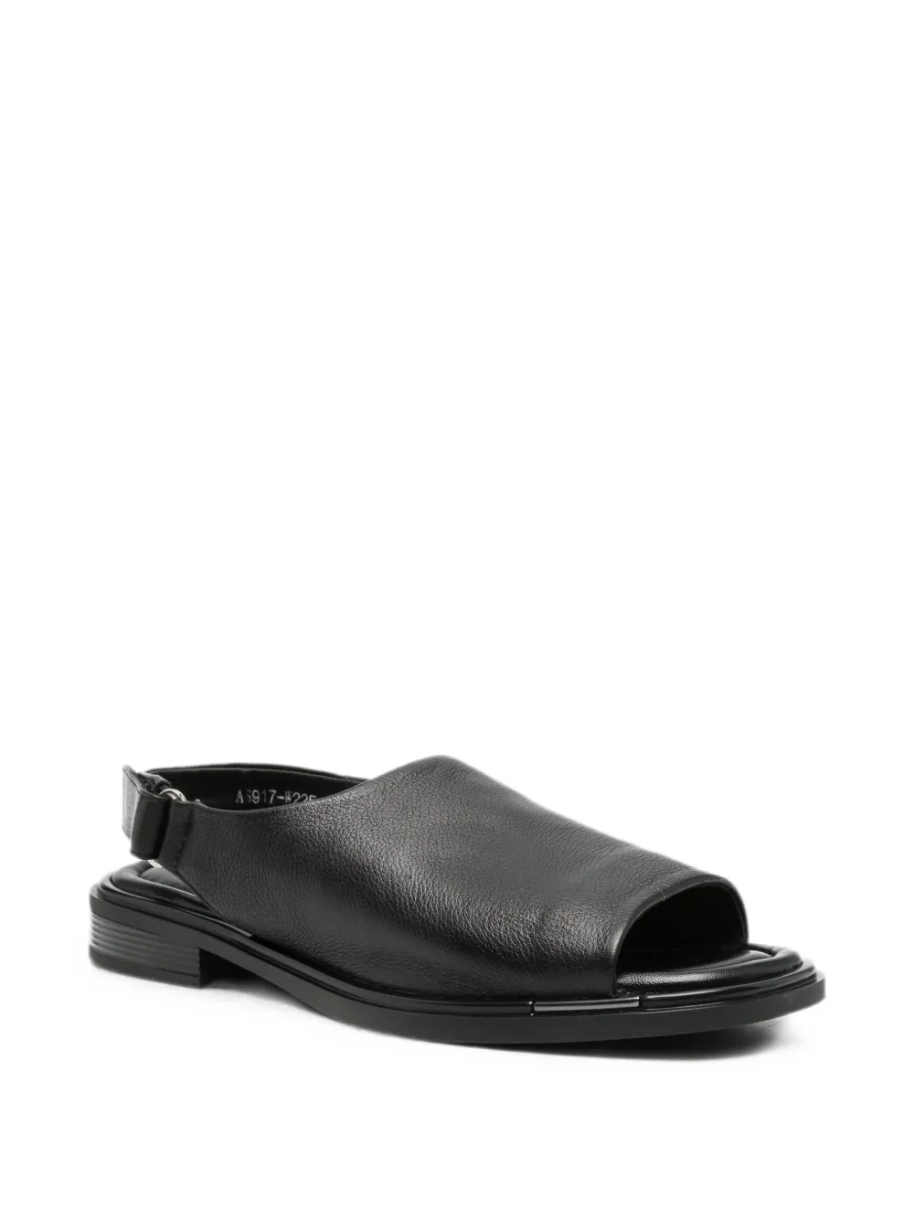SERGIO MORETTI FIRENZE slingback touch-strap sandals Zwart